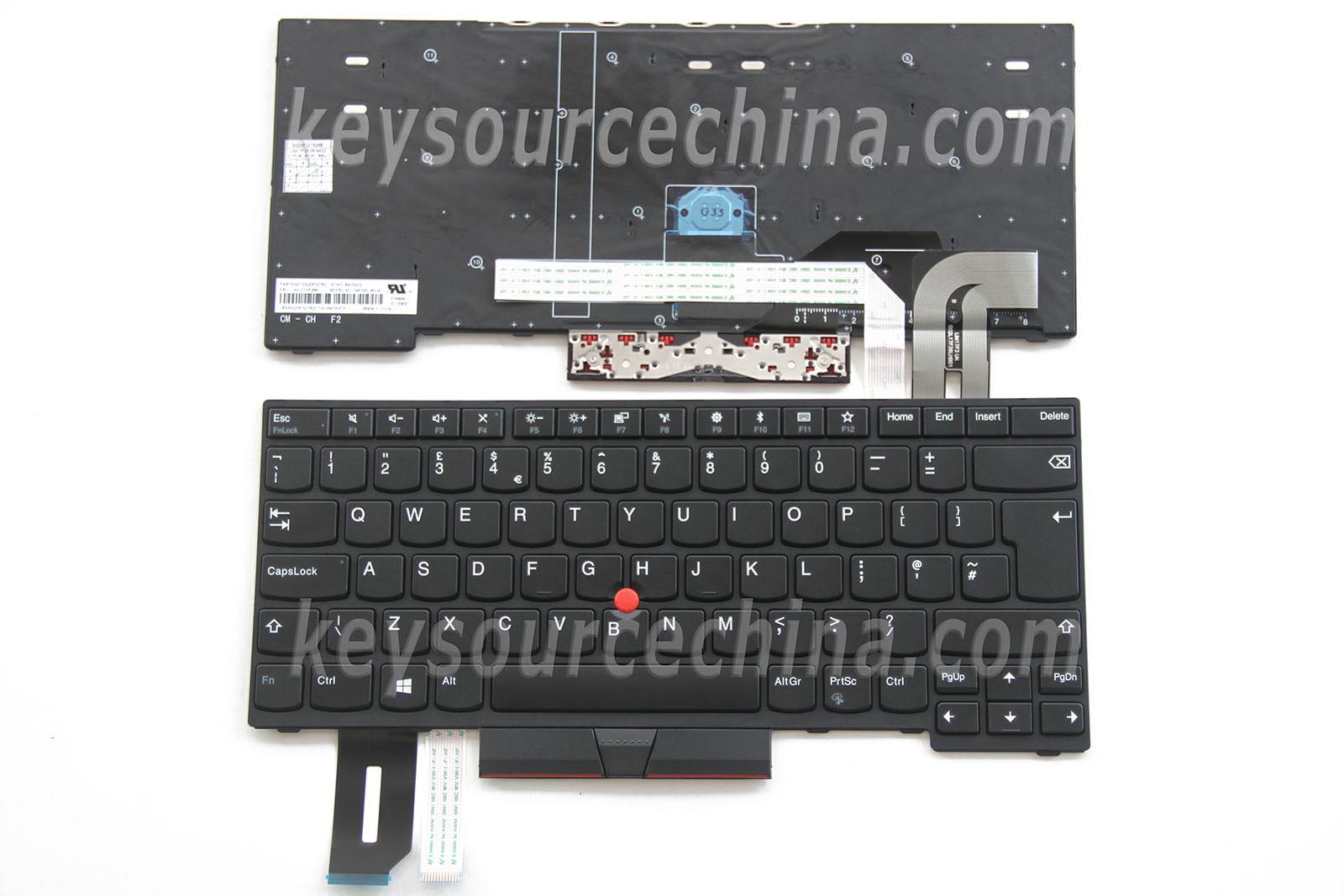 01YP279 Originalt Lenovo ThinkPad E480 L480 T480s L380 Yoga Laptop Keyboard UK English
