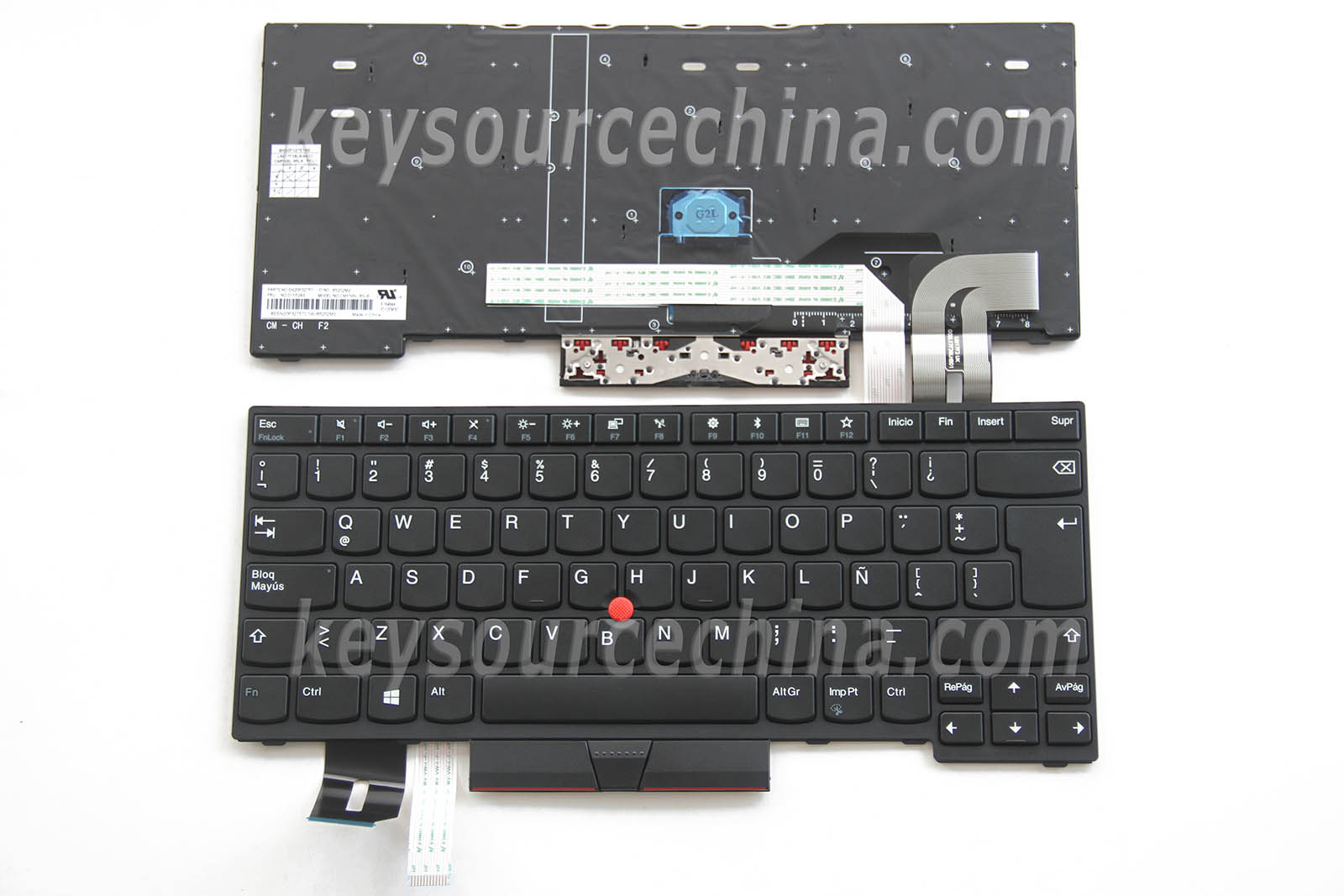 SN20P32766 Originalt Lenovo ThinkPad E480 L480 T480s L380 Yoga Laptop Keyboard Latin Spanish LA Teclado