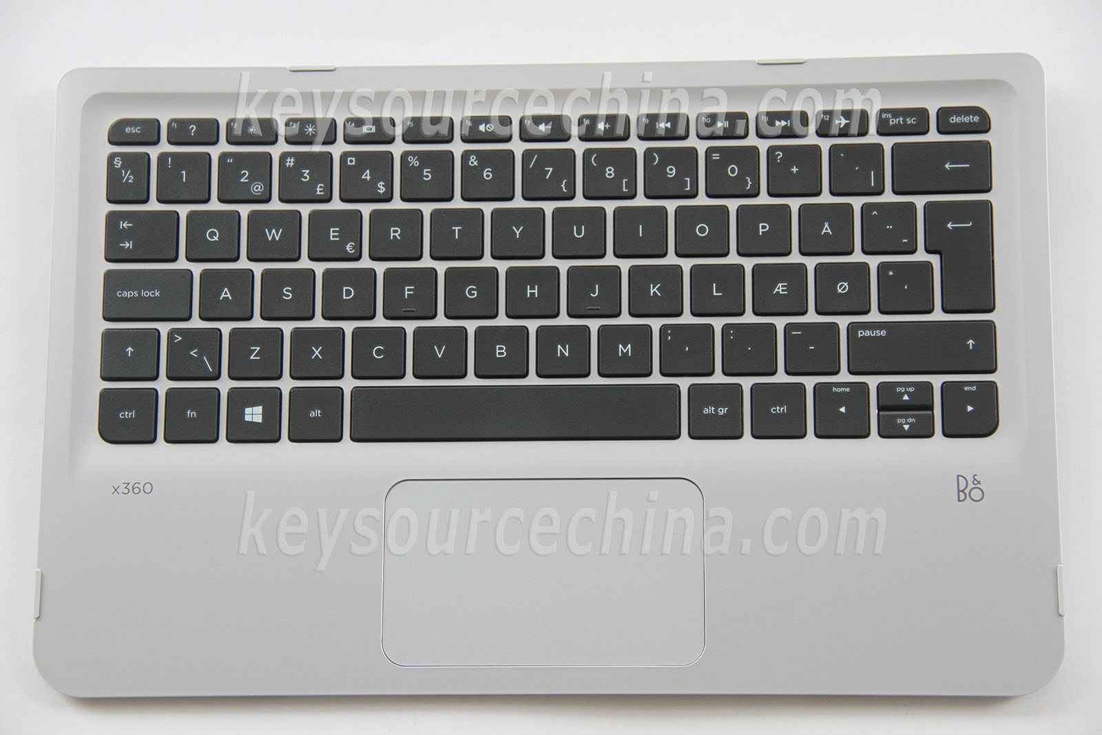 820673-081 Originalt HP X360 310 G2 Danish Laptop Keyboard Dansk Tastatur Top case and Touchpad